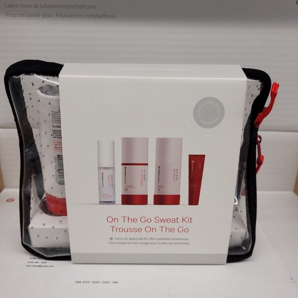 lululemon athletica Other - Lululemon On the Go Sweat Kit toiletries set, NWT / BNIB